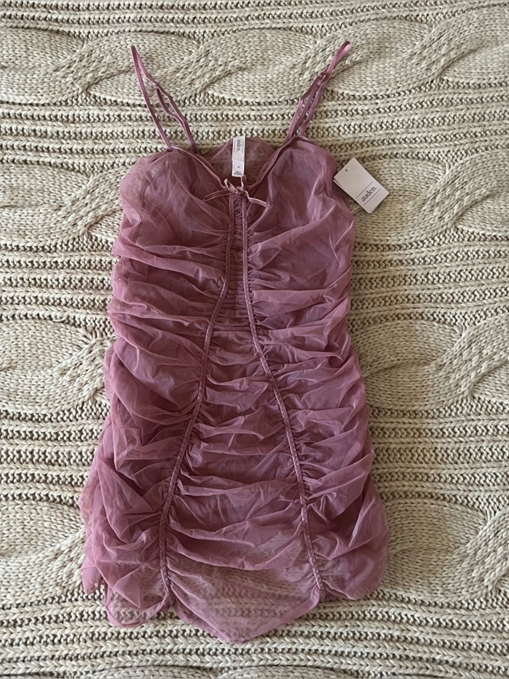 Auden Mesh Lingerie Slip Dress SZ M NWT
